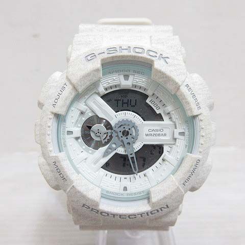 カシオジーショック CASIO G-SHOCK GA-110HT-7AJF ヘザードカラーシリーズ 腕時計 アナデジ クォーツ ウォッチ 白系 ホワイト
