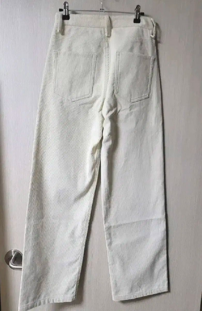 haag ヘイグ Haag 冬 ストレート コーデュロイ パンツ m サイズ アイボリー DECORATOM_COM_BR