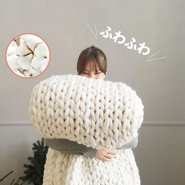 毛糸 極太 チャンキーニット 幅2.5CM-5