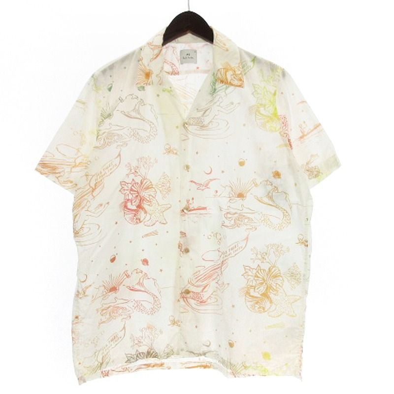 PS Paul Smith（ピーエスポールスミス）の半袖総柄シャツ　Mサイズ PS Paul Smith（ピーエスポールスミス）の半袖総柄シャツ M