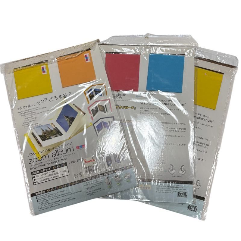 12ページの手作りミニアルバム　ズームアルバム　2冊入り＊3セット