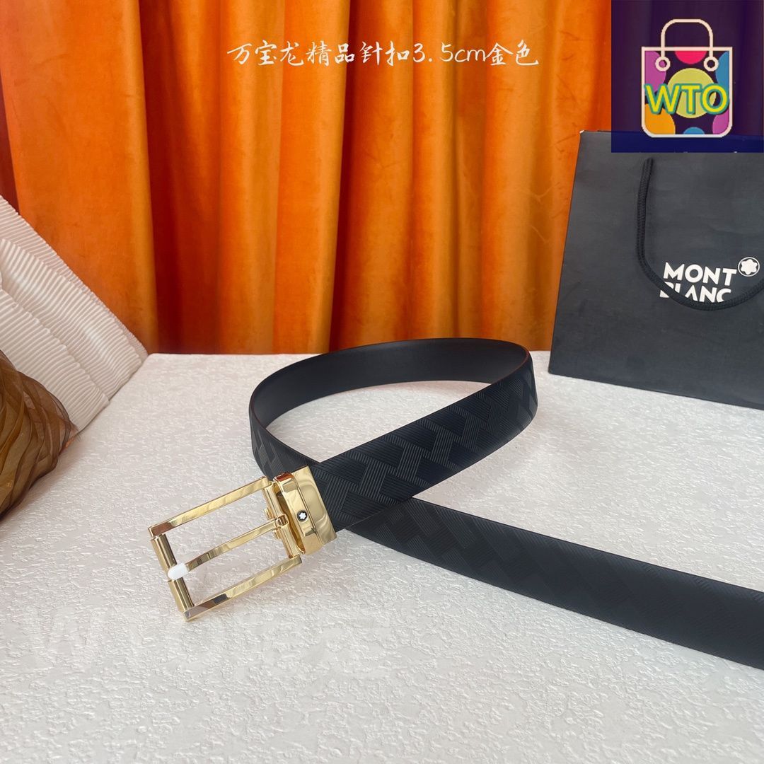 極美品　MONTBLANC レザーベルト　シルバー金具　黒　ホワイトスター 今日WTO】Montblanc ジェントルマンレザーベルト-SY95 - メルカリ