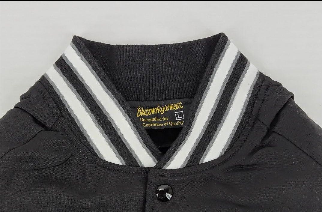 BLUCO WORK GARMENT ブルコ 1353-3A03 STADIUM JACKET BLK サイズL. .税込価格