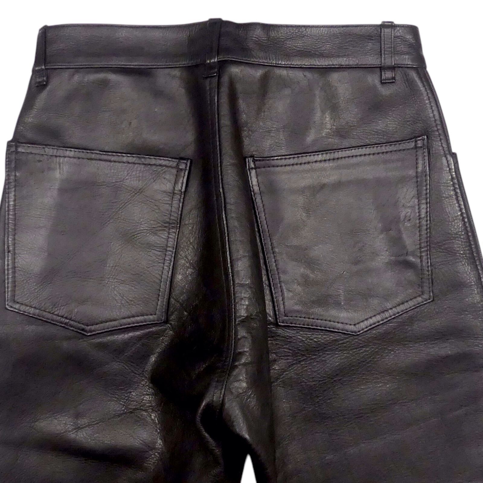 超美品　ジョンブル レザーパンツ 本革 ブラック 黒 牛革 革パン W32 Amazon | レザーパンツ メンズ バイクレザーパンツ 本革バイク