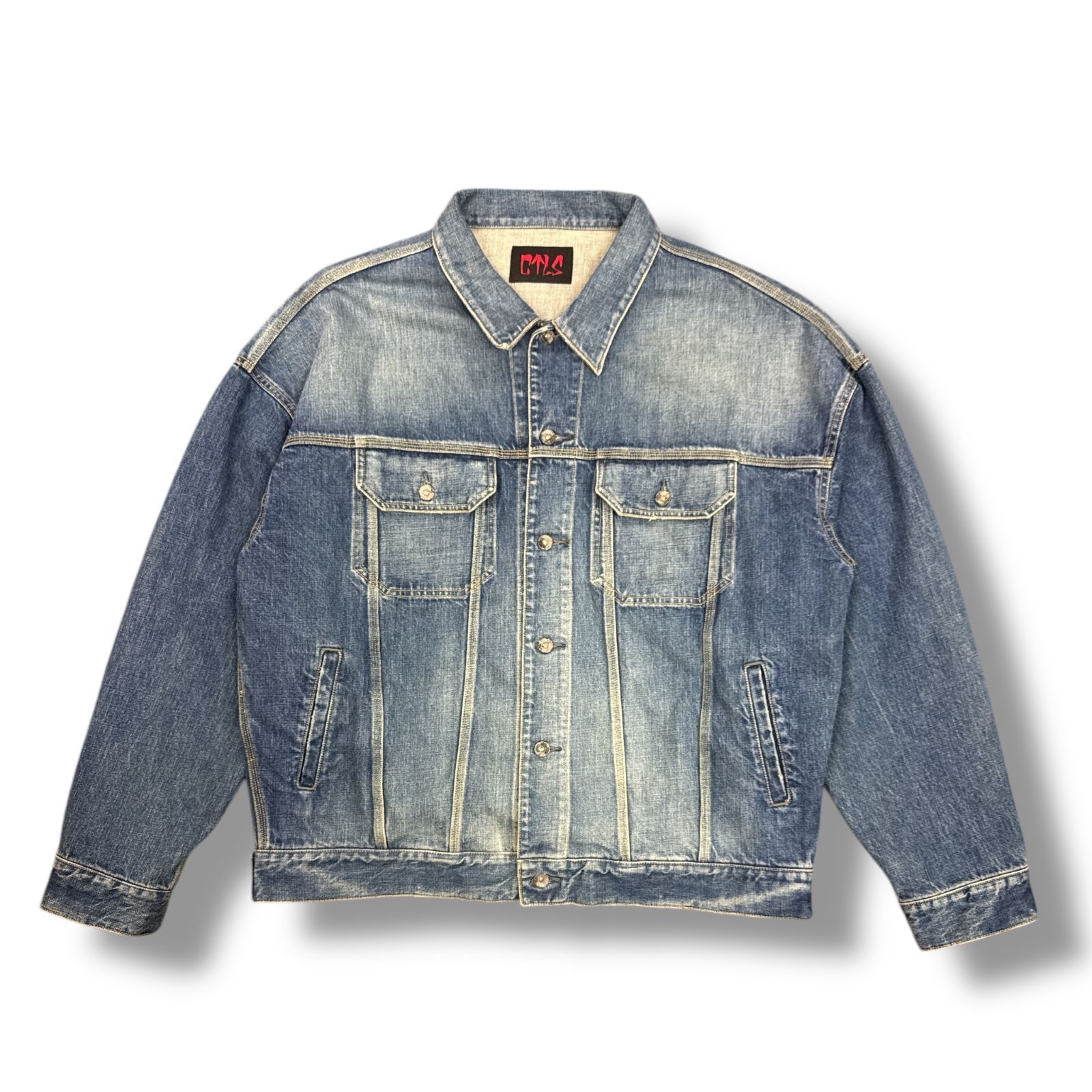 cvtvlist カタリスト　ダメージ　デニム　サイズ2 CVTVLIST(カタリスト) / ダメージ加工デニムパンツ/L/インディゴ