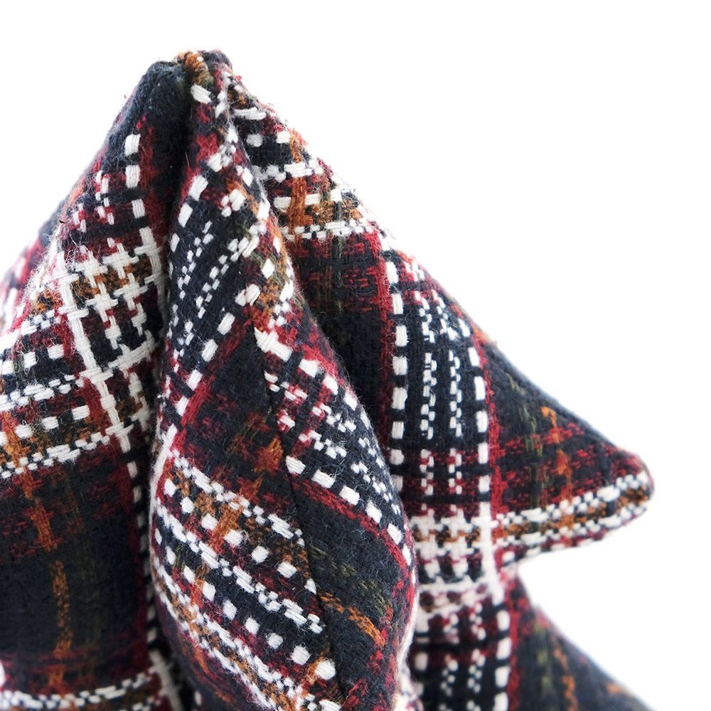 ツイードチェックのツリークッション Sサイズ