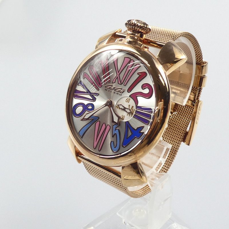 GAGA MILANO ガガミラノ マヌアーレ 40 腕時計 クォーツ 稼働品 #35138