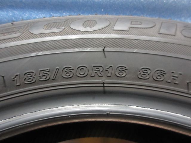 185/60R16 86H　ブリヂストン ECOPIA EP25　７分山　４本  185/60/16