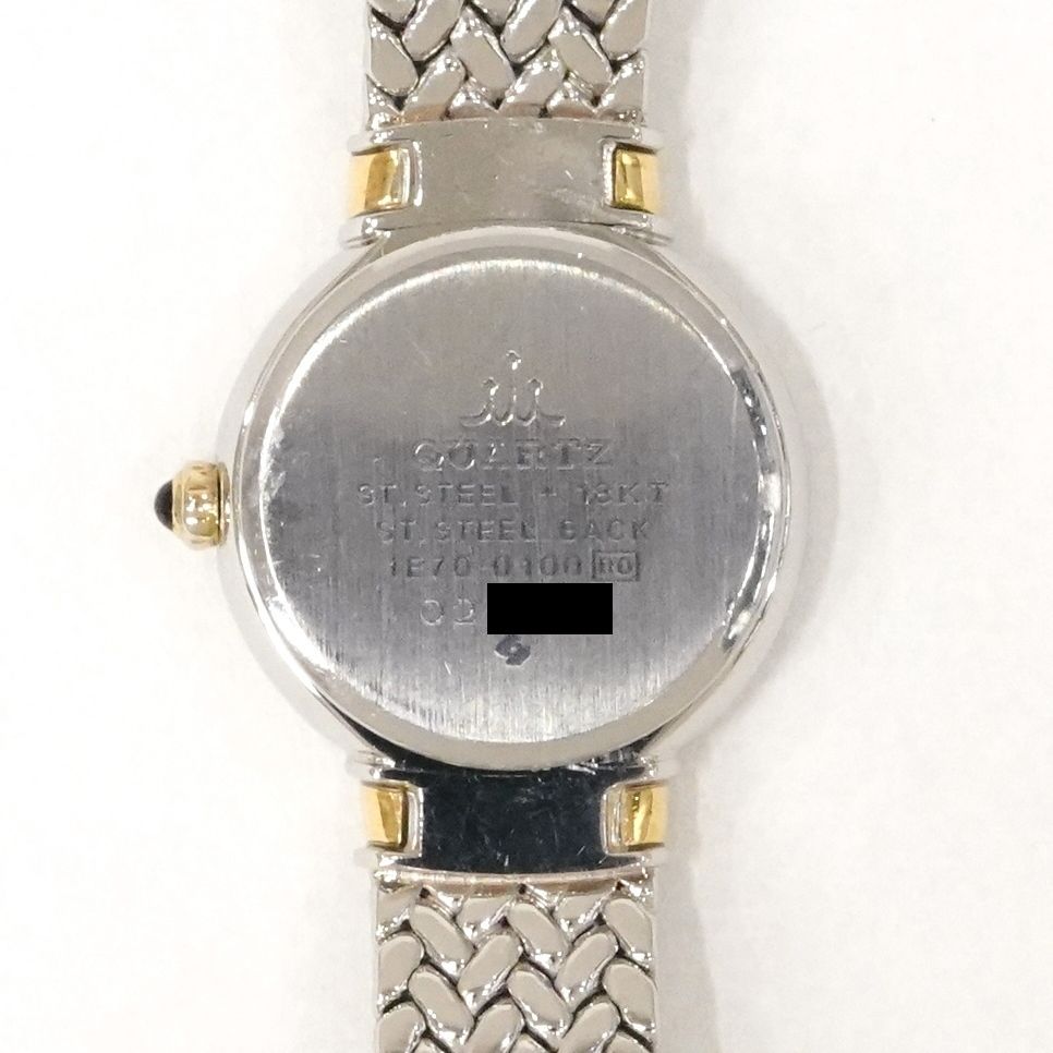 SEIKO CREDOR 1E70-0100 SS+18KT ダイヤ 腕時計