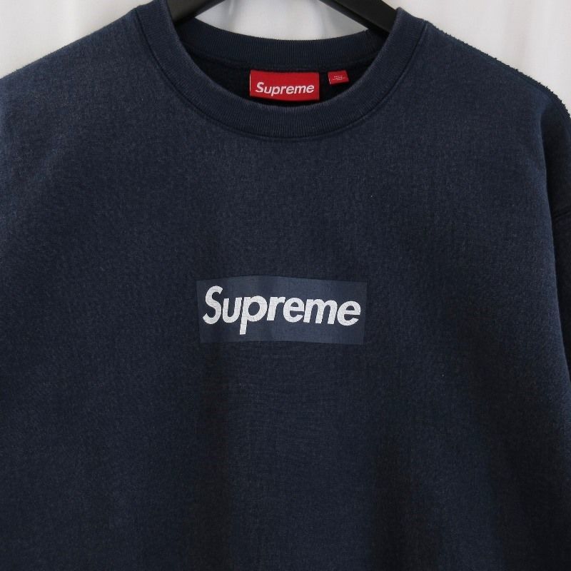 Supreme シュプリーム ウォッシュド ボックスロゴ クルーネック 25SS  