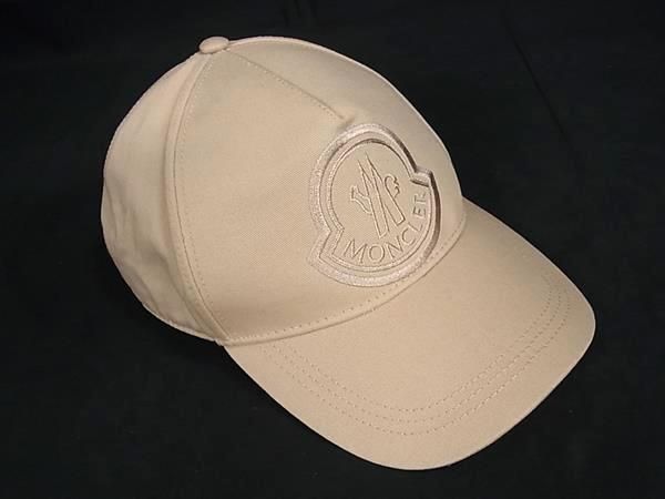 MONCLER モンクレール コットン ベースボールキャップ 帽子 レディース ベージュ系 FI5723