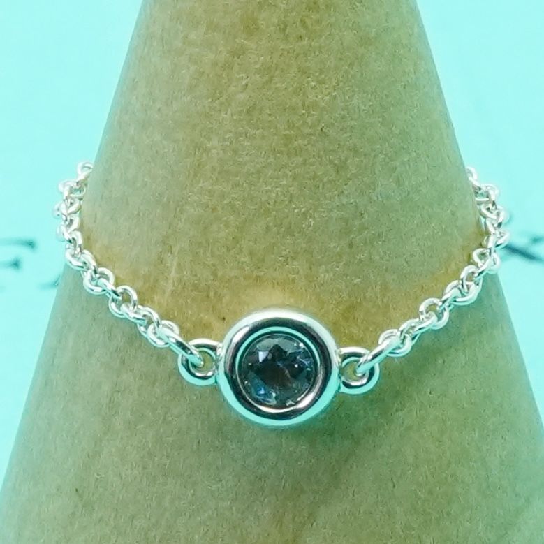 Tiffany&Co バイザヤード アクアマリン チェーンリング 【公式通販】