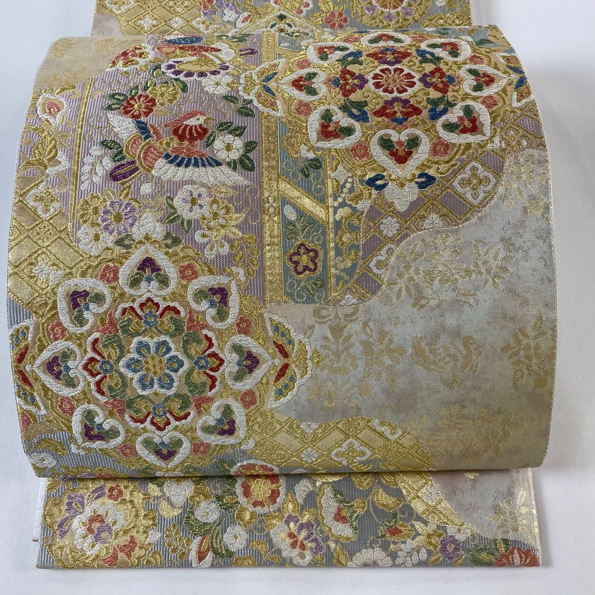 本金箔 袋帯 華飾雪輪文 唐織 上品 六通 U-5215 本金箔 袋帯 華飾雪輪文 唐織 上品 六通 U-5215 着物・浴衣
