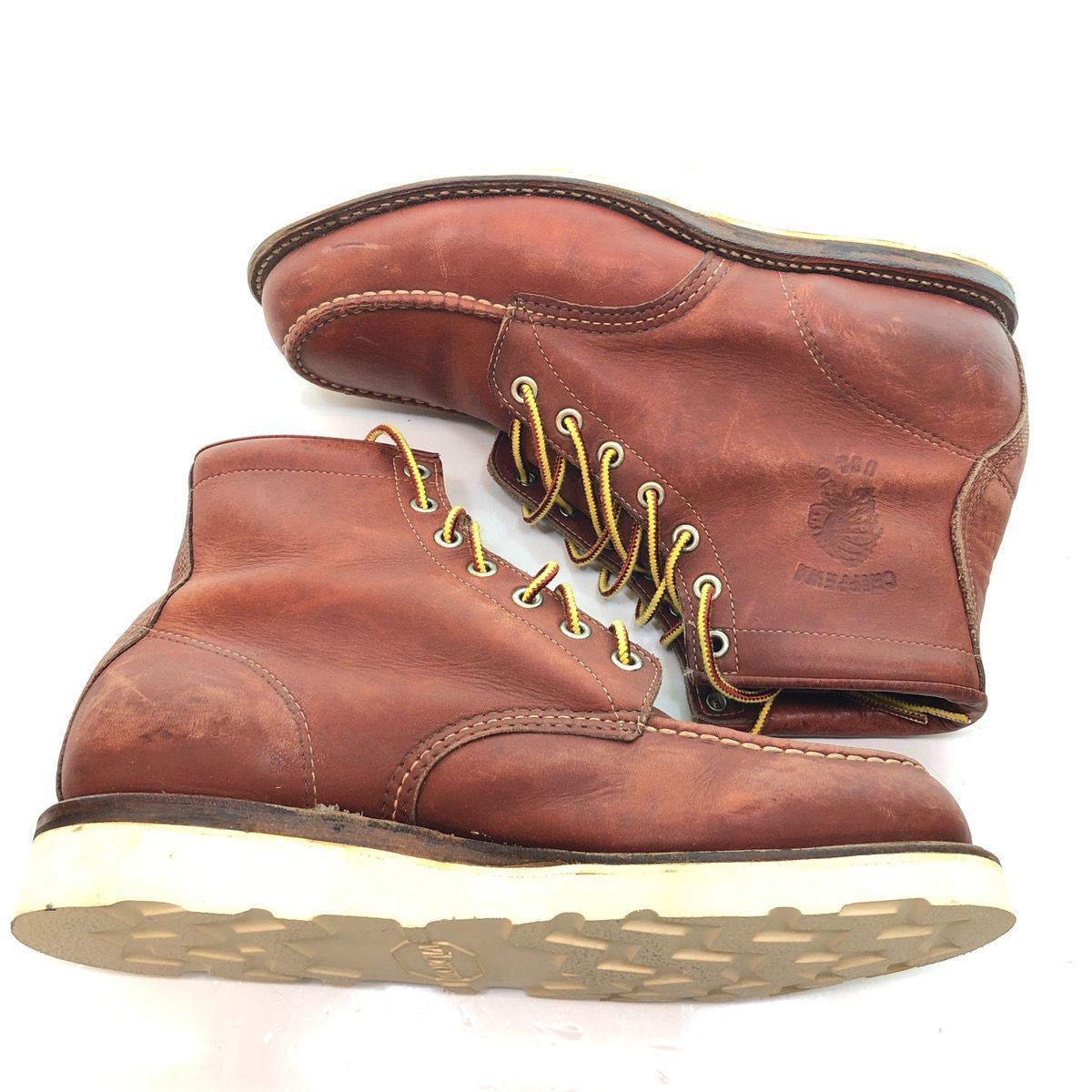 CHIPPEWA チペワ モックトゥブーツ 初期白タグ 90s ワーク レザー 革