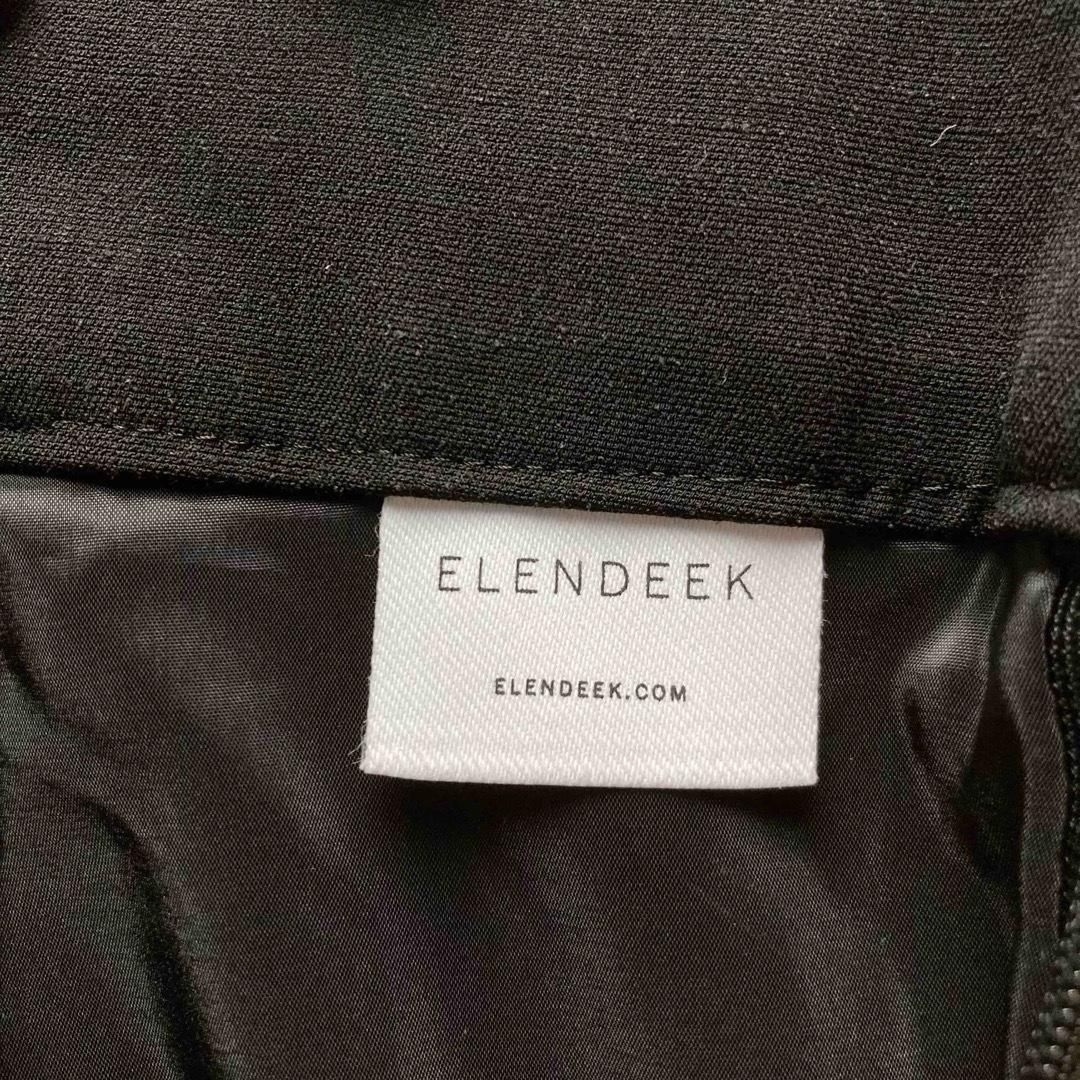 エレンディーク ELENDEEK ワンショルダースカート サスペンダー ロング ミモレ丈 タイト 2way 渡辺由香 ブラック 黒 1サイズ WWW_MORNINGWALKER_COM