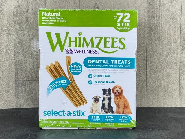 新品パッケージ破れ WHIMZEES 72本入り 犬用ハミガキガム 5PCセット