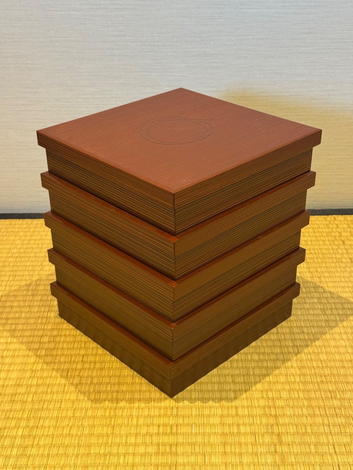 木製漆塗り　柳菴作　柳筥　出世膳　5客　弁当箱　共箱　未使用　骨董品、美術品 木製漆塗り 初瀬川柳菴作 柳筥 出世膳 5客 茶懐石道具弁当箱 共