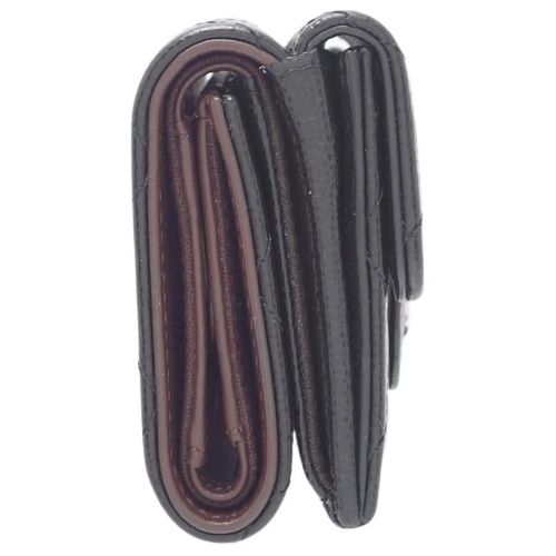 CHANEL(シャネル) マトラッセ ココマーク 三つ折り財布 コンパクト財布 3つ折り ミニウォレット 両面財布 Wホック 小物 キャビアスキン ブラック黒 ボルドー シルバー金具 A84401 レディース 40802076337【中古】【アラモード】 CHANEL - CHANEL(シャネル) マトラッセ ココマーク 三つ折り財布