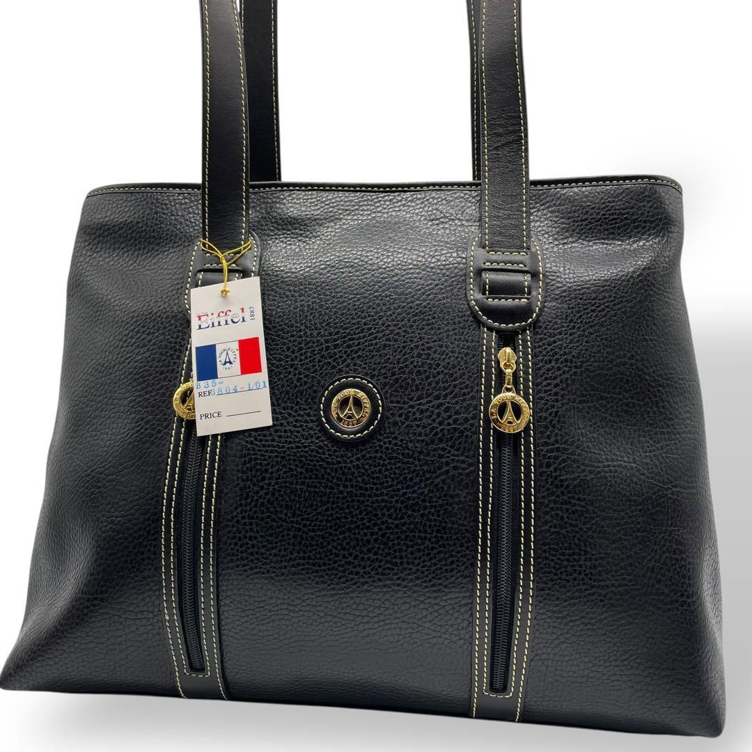 未使用級 LATOUREIFFEL ラ トゥールエッフェル トートバッグ 黒 - メルカリ