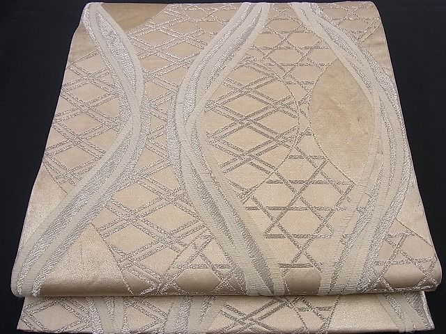 平和屋着物□六通柄袋帯 唐織 源氏物語 立涌吉祥文 銀糸 逸品 n