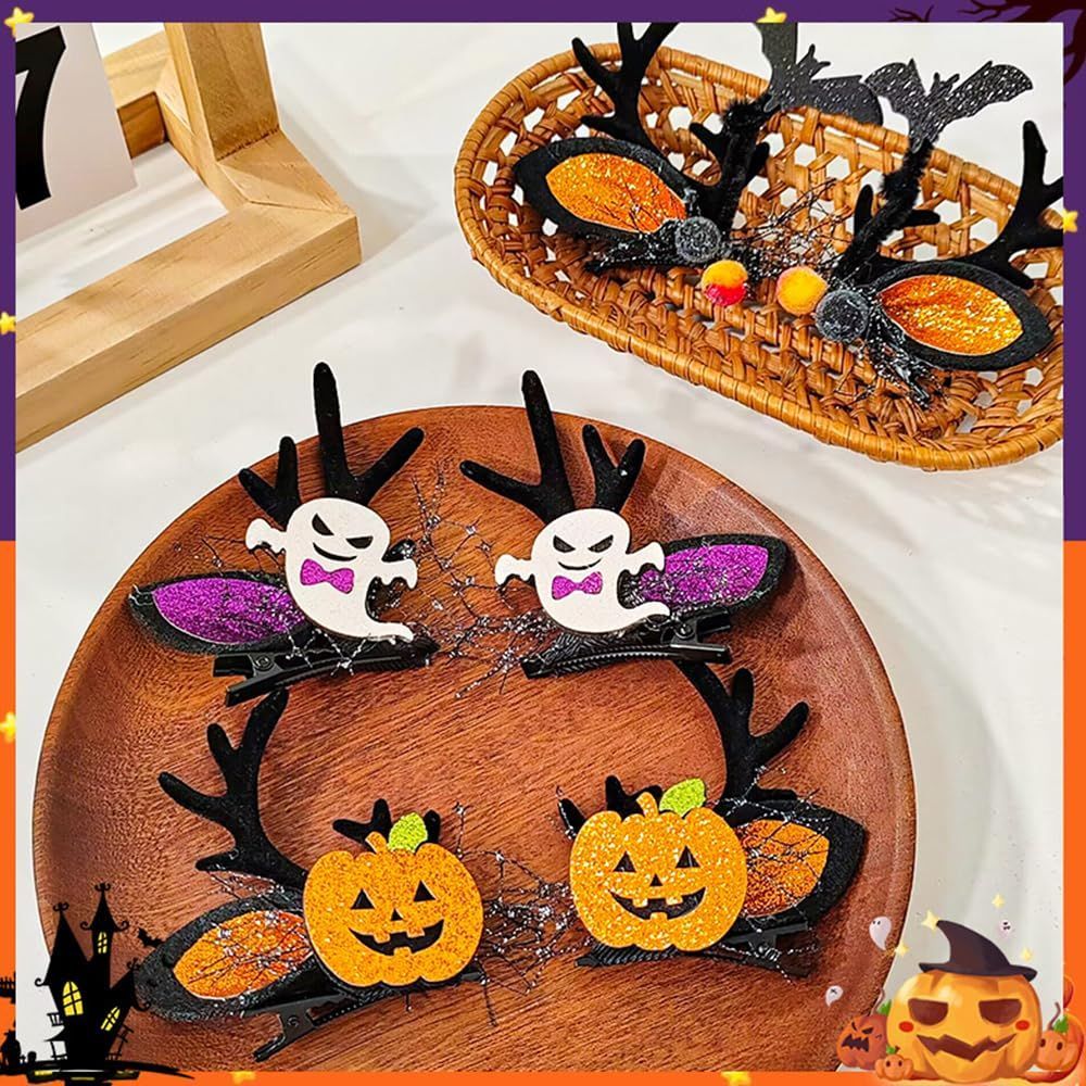 ハロウィン ジャックオーランタンのベビーヘアクリップ ハロウィン いやぁ ジャックオーランタンのベビーヘアクリップ