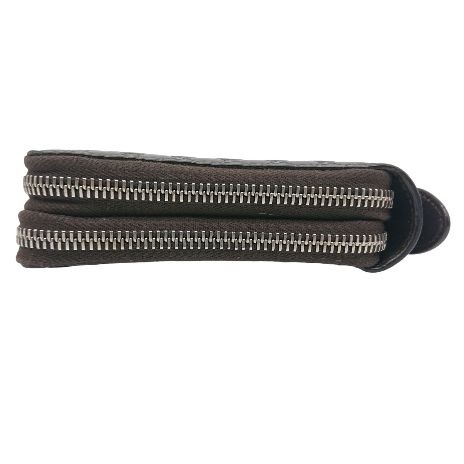 GUCCI グッチ マイクロシマ クラッチバッグ オーガナイザー 長財布 レザー ダークブラウン WWW_USTAUSTRALIA_COM_AU