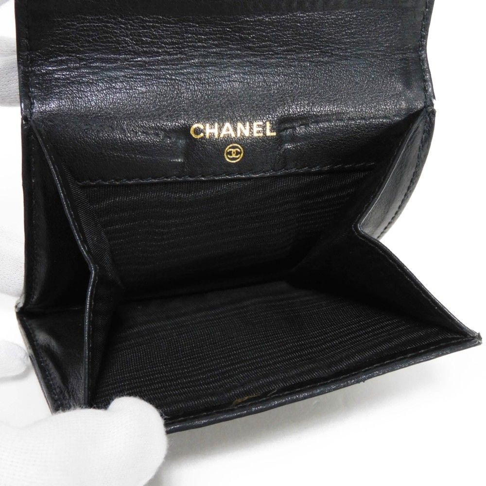 CHANEL シャネル コンパクト フラップ ウォレット ココマーク CCマーク  
