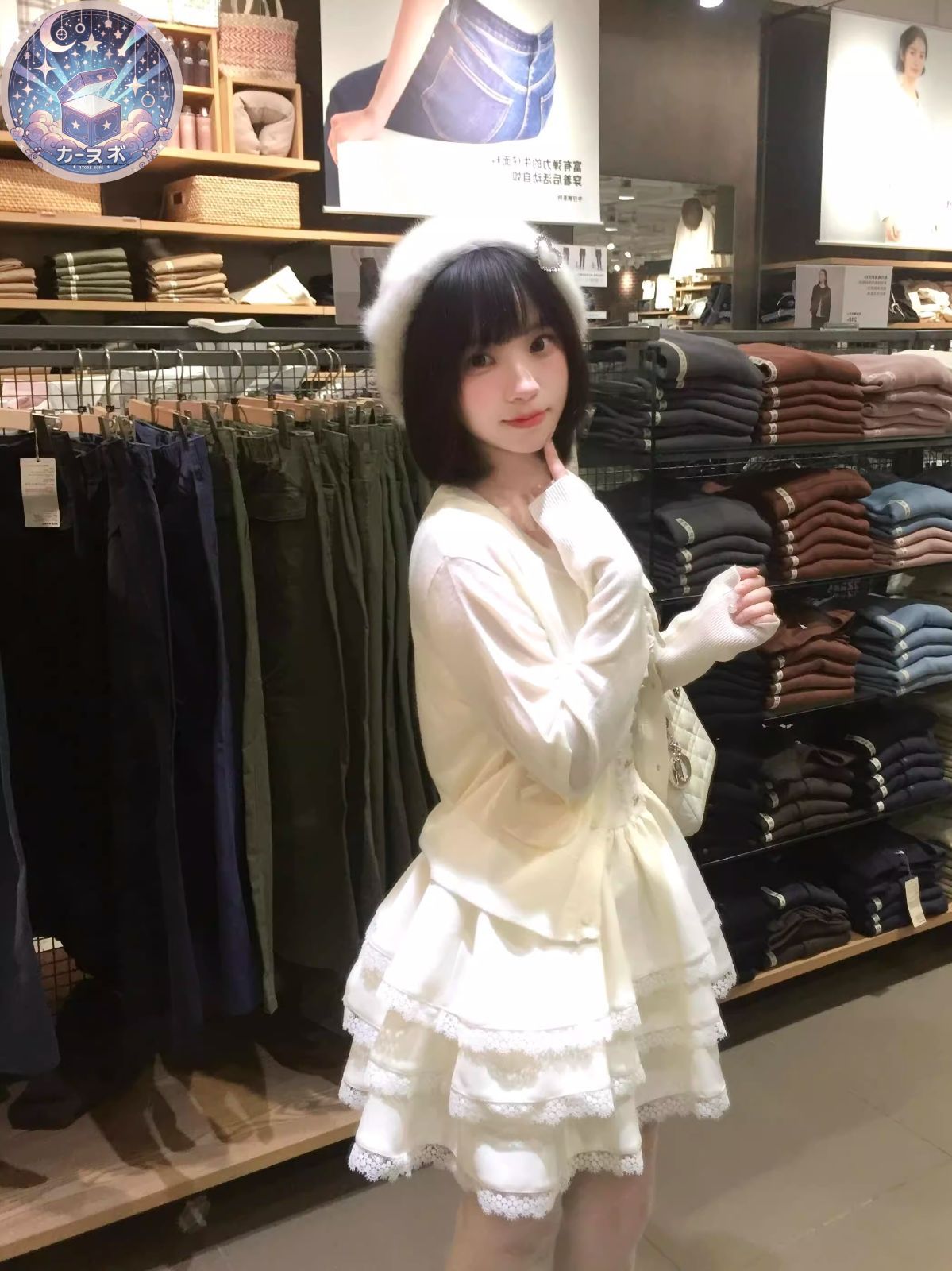 お嬢様風 パフスリーブ