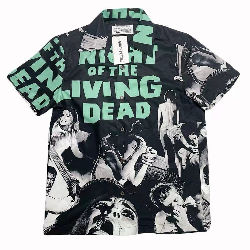 ✨極美品✨ WACKO MARIA ワコマリア NIGHT OF THE LIVING DEAD ハワイアンシャツ 半袖シャツ