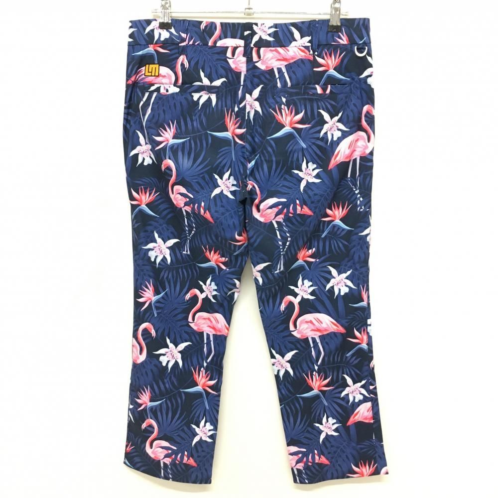 美品】ラウドマウス パンツ ネイビー×ピンク 総柄 キーラーゴ メンズ L
