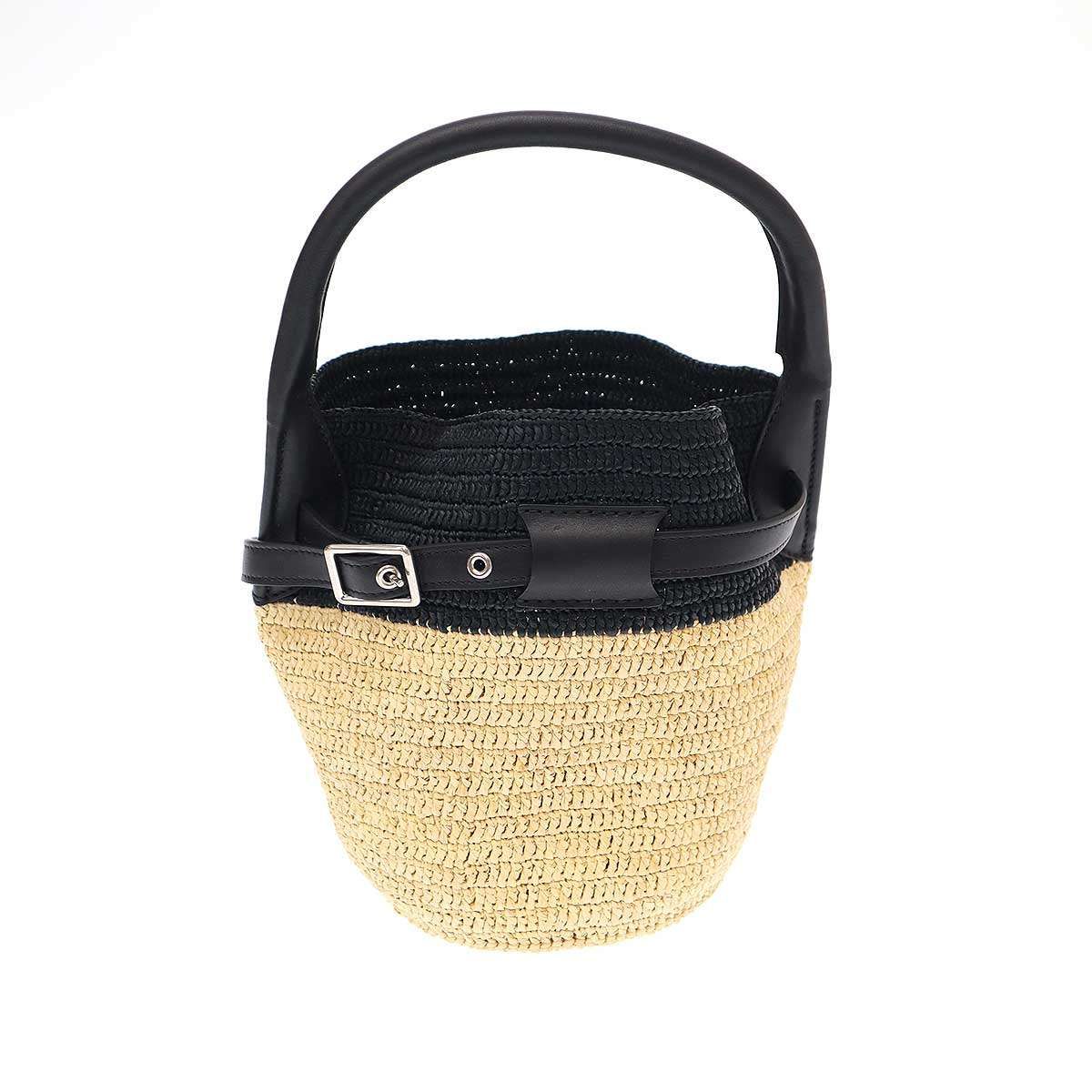 CELINE セリーヌ ビッグバッグ バケット ナノ ラフィアレザー 