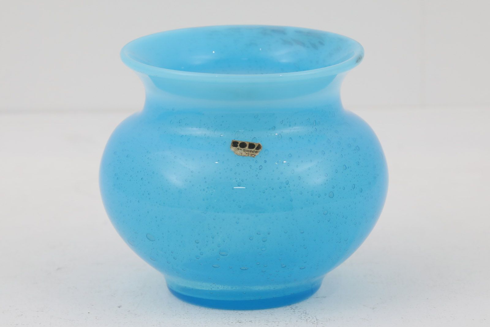 九谷焼 未使用 】 九谷焼 氷梅二青粒 鶴首 花瓶 晴山 細密青粒 寺山