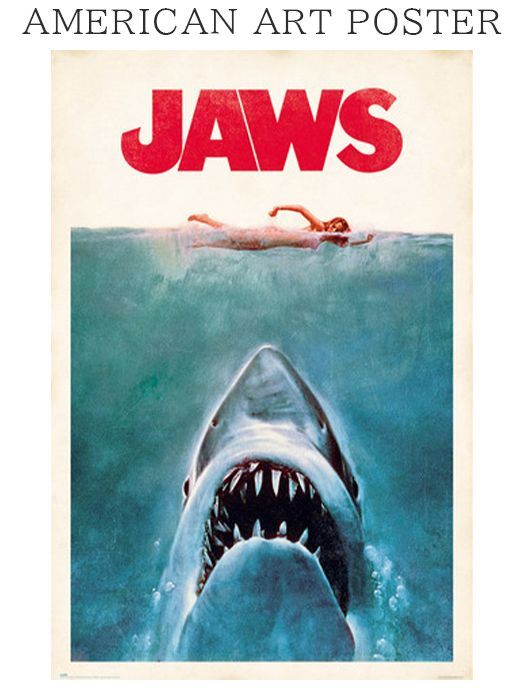 ジョーズ 3D ポスター スタチュー JAWS ムービーポスタージオラ h06q