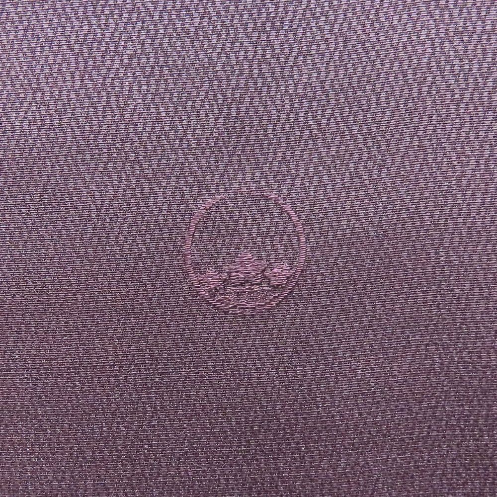 中古】 羽織 しつけ糸あり 正絹(金銀糸除く) ボルドー くすみパープル