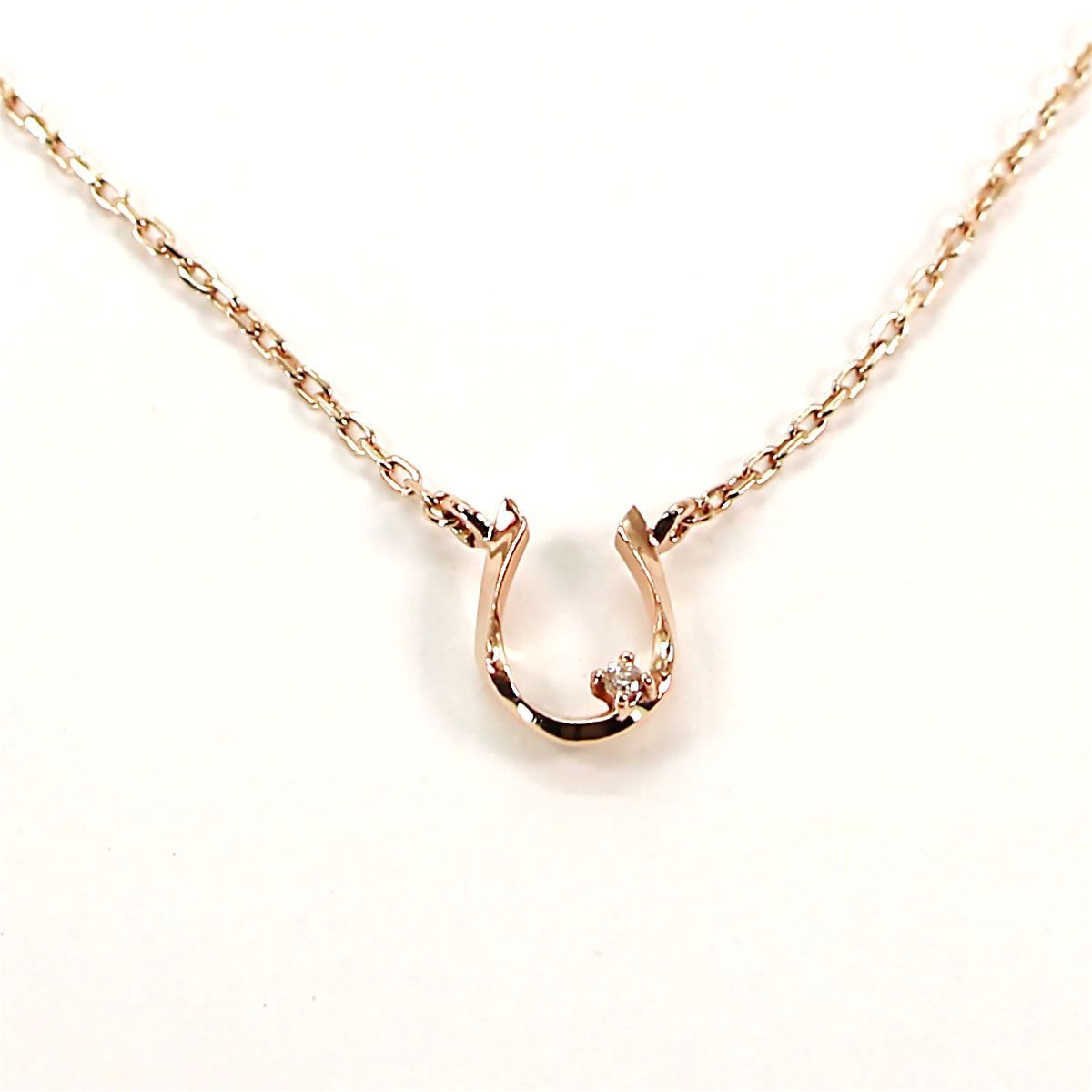 ネックレス ete／エテ ホースシュー 馬蹄 K10 ダイヤモンド