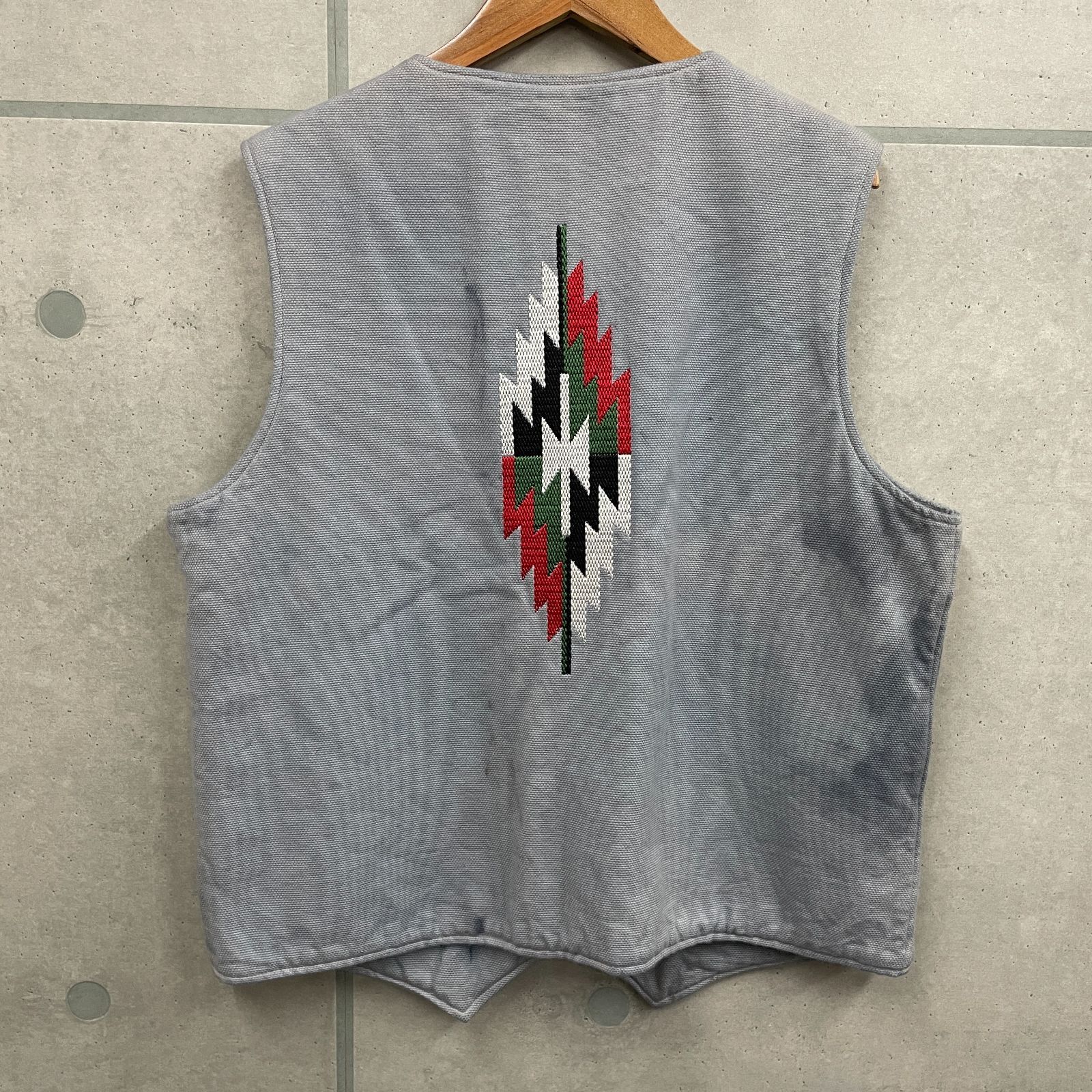 ヒューストン チマヨベスト オルテガ柄刺繍ベスト 物足りないコーディネイトが、これ1着でガラリと変わる