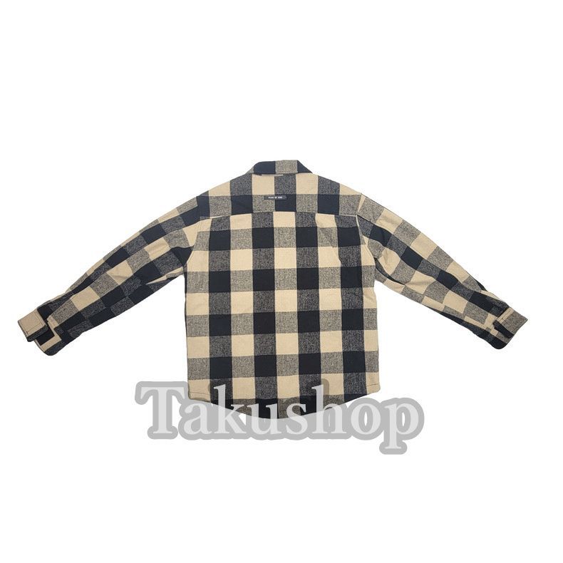 FEAR OF GOD OVERSIZE CHECK SHIRT JACKET Black & Cream フィアオブゴッド オーバーサイズ チェックシャツジャケット