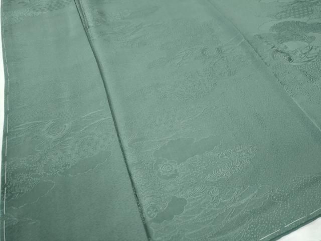 上質な色無地 雲重ね吉祥地紋