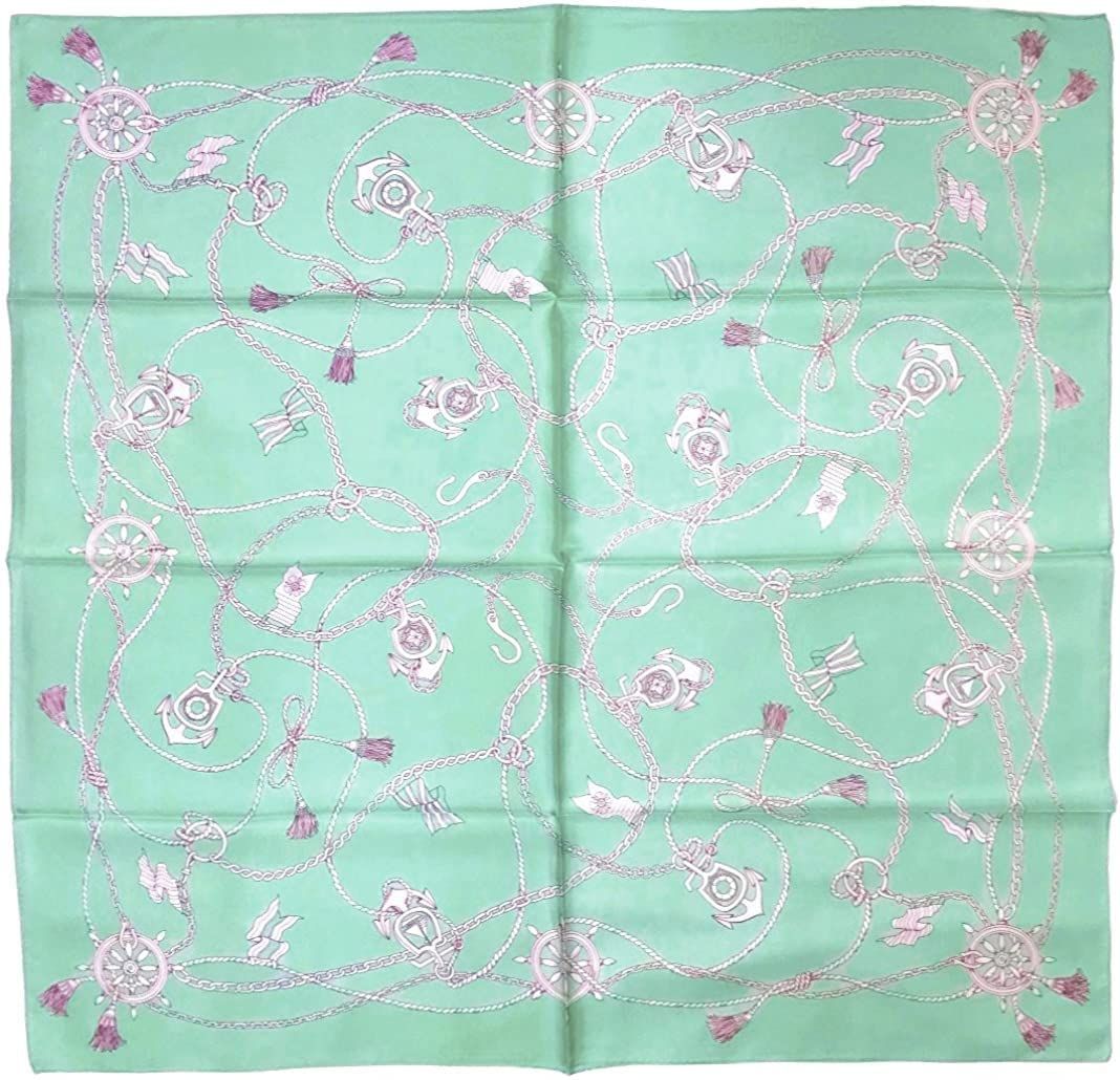 色: グリーン】マルヤマ シルクスカーフ Silk Scarf, ST8890