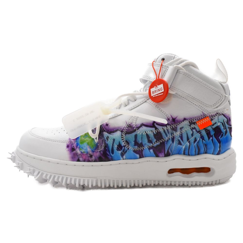 Off-White エアフォース1Mid グラフィティー　スニーカー26.5cm ☆海外限定☆Nike Air Force 1 Mid Off-White Graffiti White