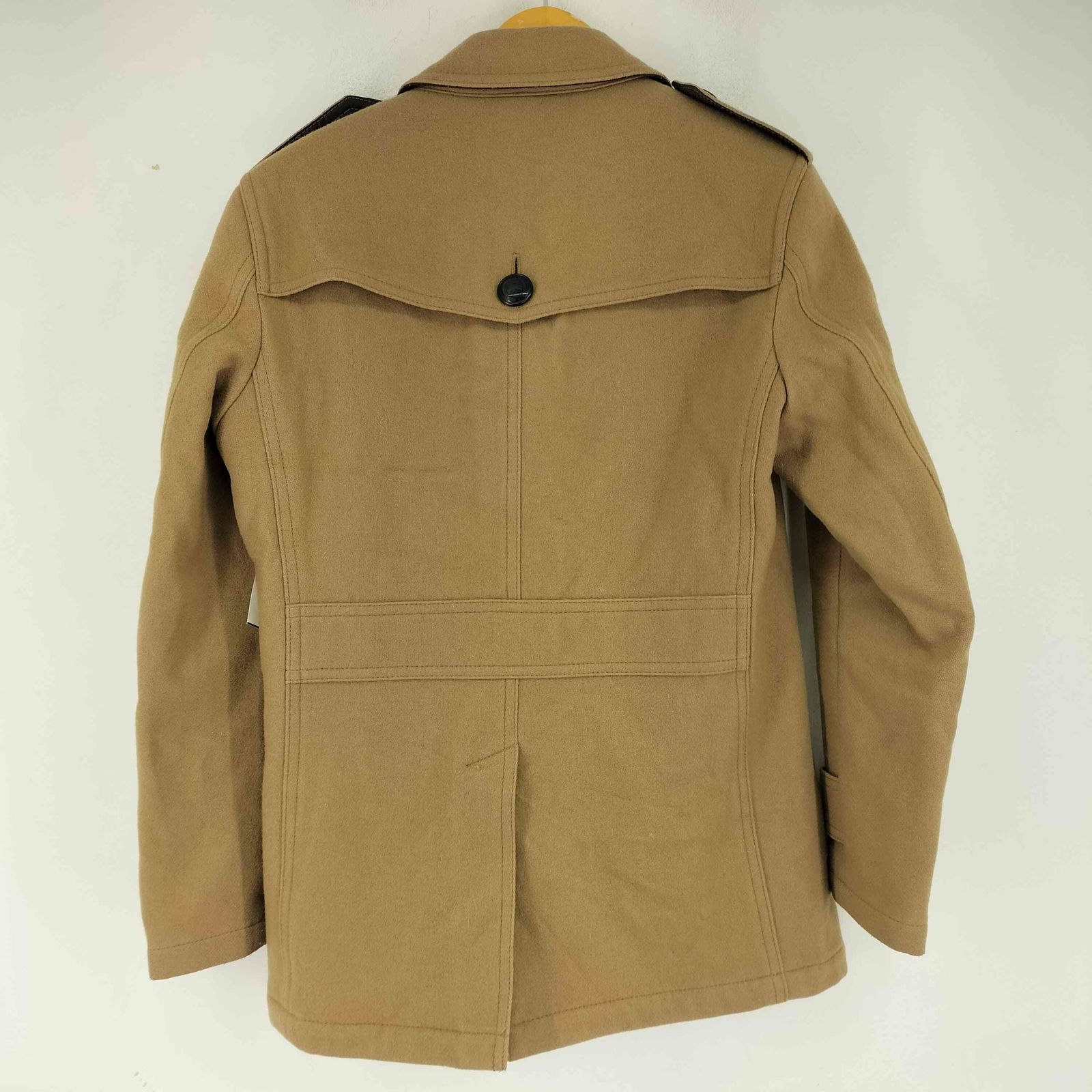 バーバリー ブラックレーベル ピーコート ジャケット ベージュ L 中古・古着通販】BURBERRY BLACK LABEL (バーバリーブラックレーベル