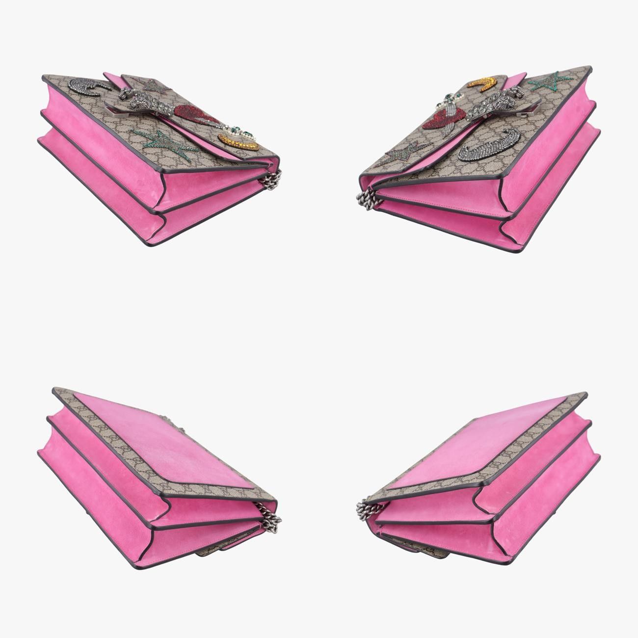 グッチGucciディオニュソスベージュ×ピンク×マルチカラーPVCコーティングキャンバス403348G020000441