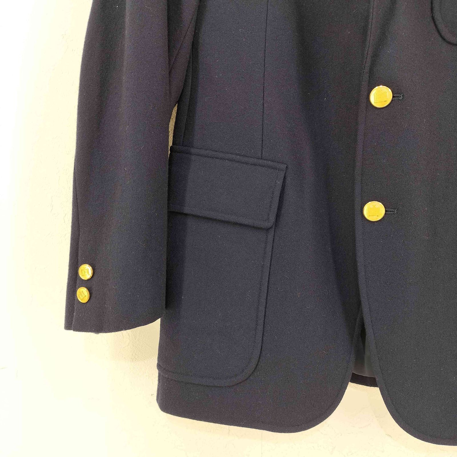 ブルックスブラザーズ BROOKS BROTHERS ウール紺ブレジャケット 金 