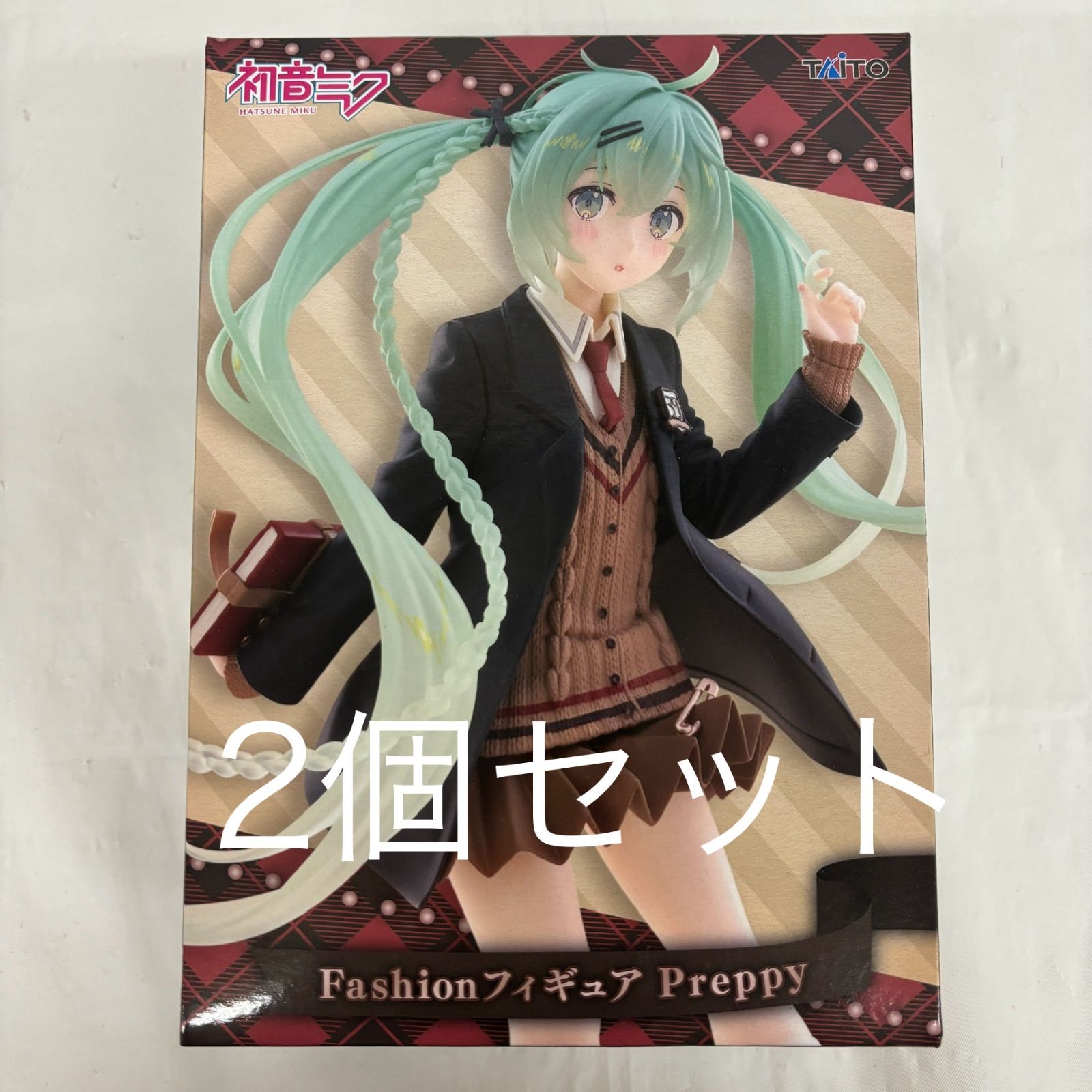 未開封 初音ミク Fashionフィギュア Preppy 2個セット f107