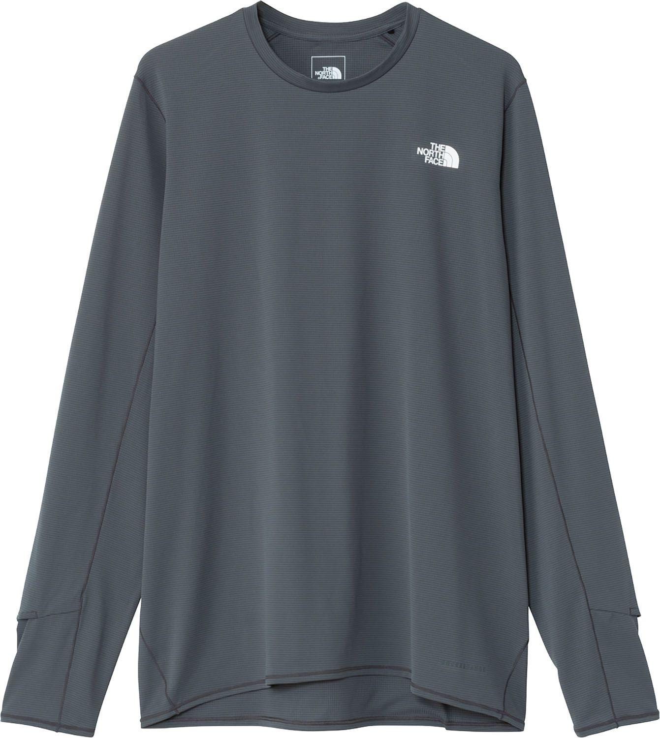 ザ ノース フェイス THE NORTH FACE アウトドア ロングスリーブブリーズレンジランクルー L|S BREEZERANGE RUN CR メンズ 長袖Tシャツ 登山 ハイキング 静電防止 吸汗速乾 抗菌防臭 NT12578 VG バナディスグレー
