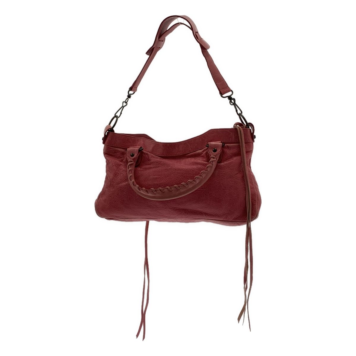 BALENCIAGA バレンシアガ The First City Bag シティ 2way レザー ショルダー バッグ 103208 ピンク レディース