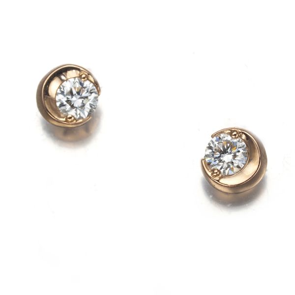 スタージュエリー ピアス ダイヤ ダイヤモンド 0.04ct/0.04ct ムーン  