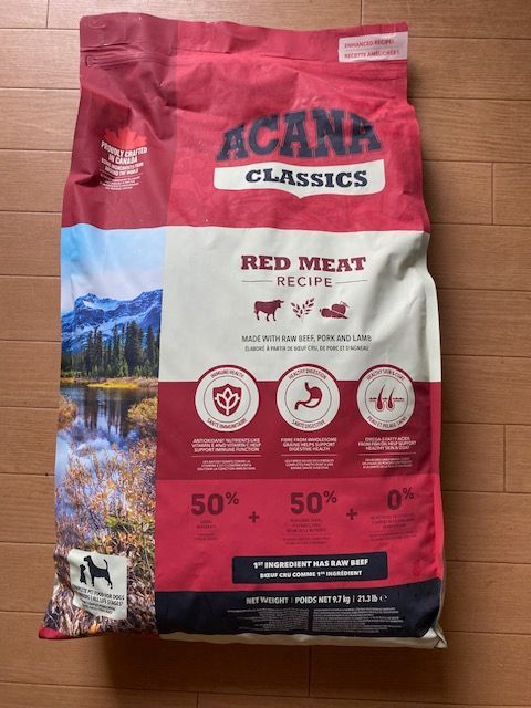 アカナ|クラシックレッドミートレシピ|ACANA CLASSIC全犬種全年齢用9.7KG|正規品 賞味期限2026年11月 数お安くご紹介食いつきよし