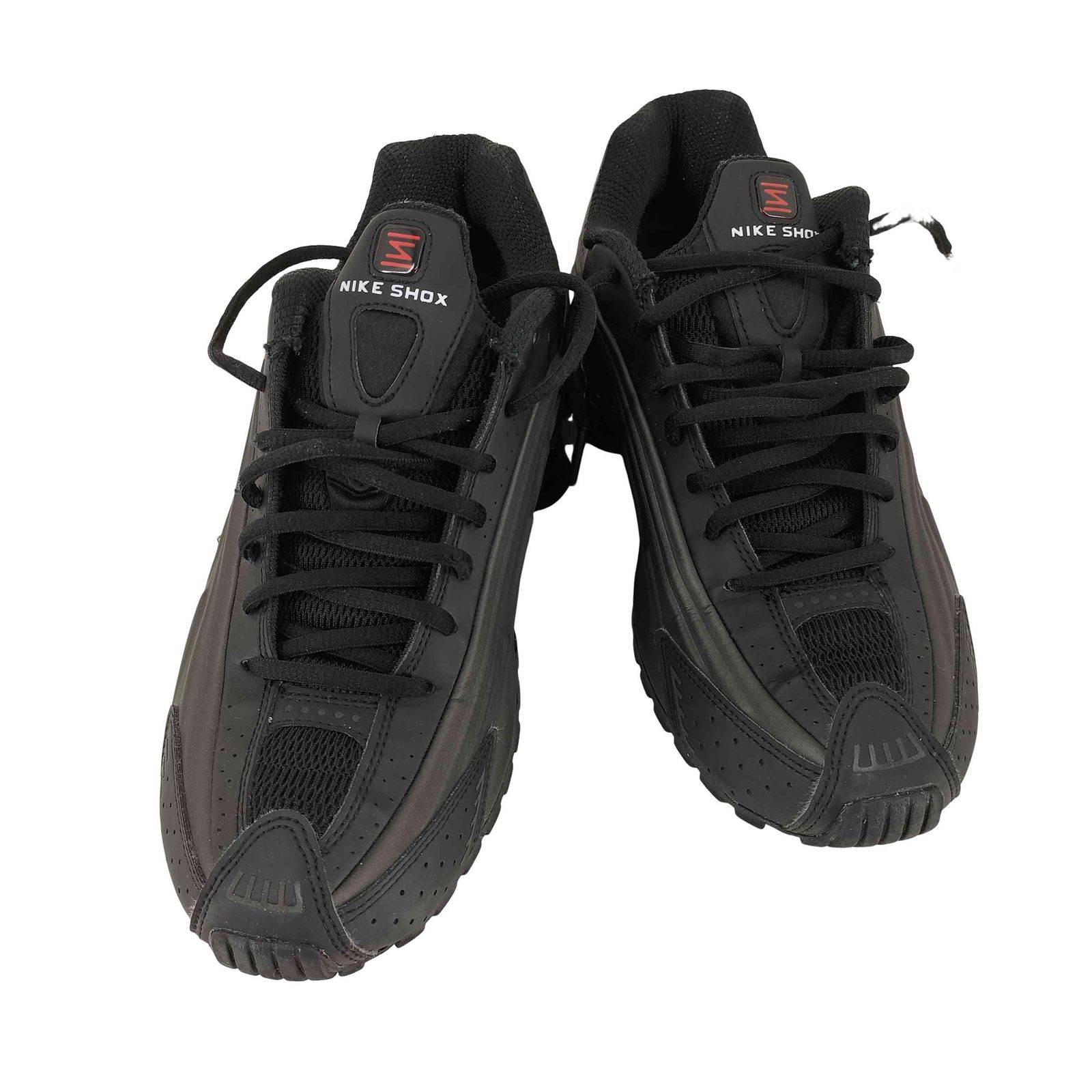 ナイキ NIKE SHOX R4 BLACK/BLACK-BLACK-BRIGHT CRIMSON メンズ JPN 