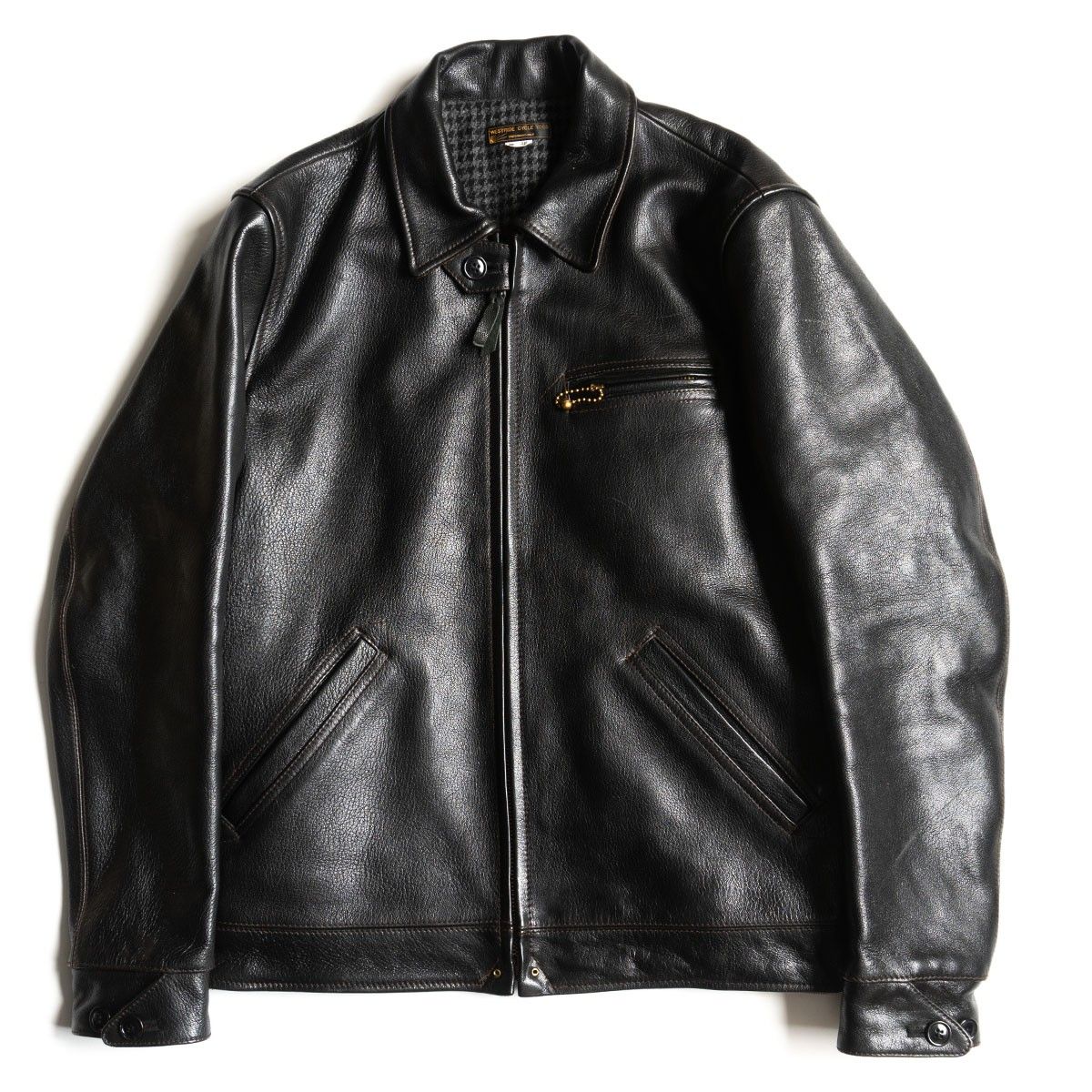 westride ゴートスキン レザージャケット 38 ブラック ウエストライド 25100161